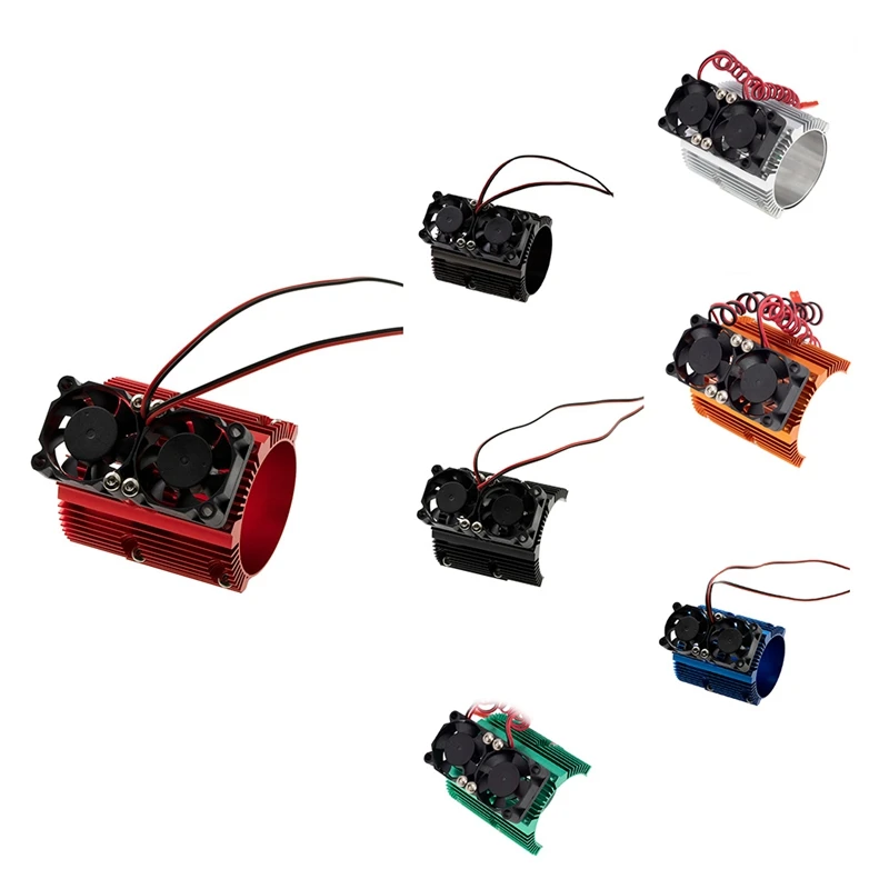 

Радиоуправляемый автомобиль 41-43 мм, радиатор с двойным вентилятором, радиатор для высокоскоростного двигателя 1:8 Traxxas, верхний большой S, бол...