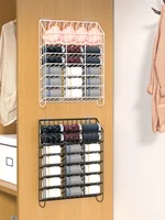 Wardrobe Storage Rack Underwear Panties Socks Grid Storage Box Behind the Door Sundries Rack Wall Hanging Rack Organizer Storage