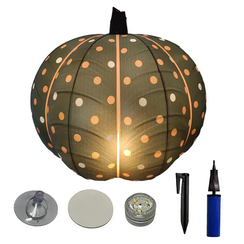 

Надувная тыква на Хэллоуин, яркая надувная тыква в полоску, встроенная светодиодная подсветка, водонепроницаесветильник светодиодная Тыкв...