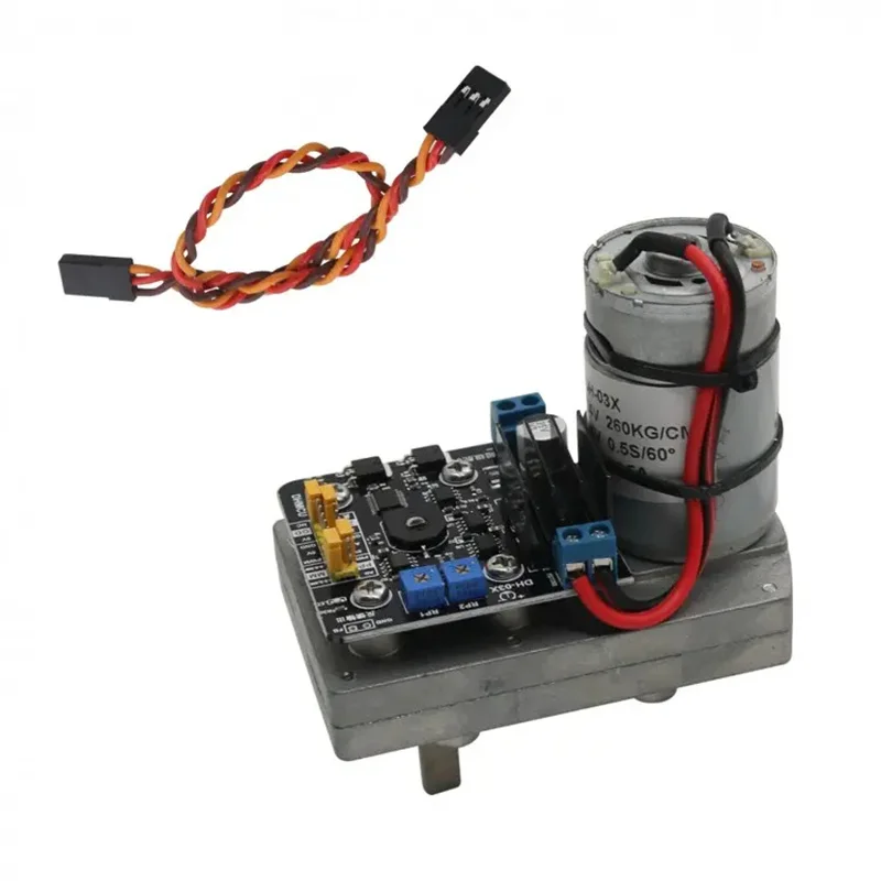 

DH-03X 260KG/CM Steering Gear with D Shaft Potentiometer Feedback DC12-24V For RC Robot Arm 62609