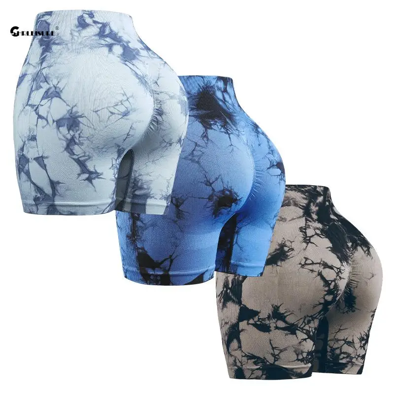 3 шт. женские бесшовные шорты для занятий йогой