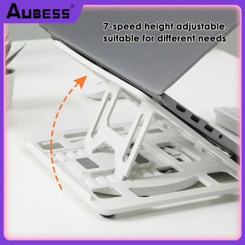 

Load Bearing 30kg Computer Stand Rotating Base Perforated Hollow Mobile Phone Holder Faster Heat Dissipation Baffle Design