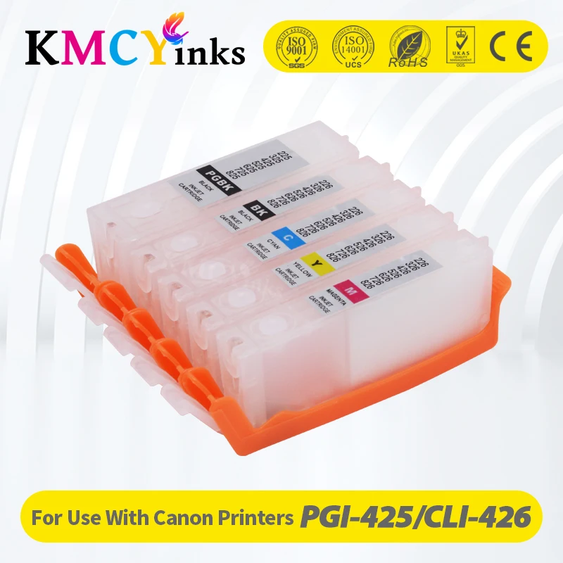 Перезаправляемый картридж с чернилами KMCYinks для Canon PGI425 CLI426 PGI-425 PGI 425XL PIXMA MG5240 MG5340