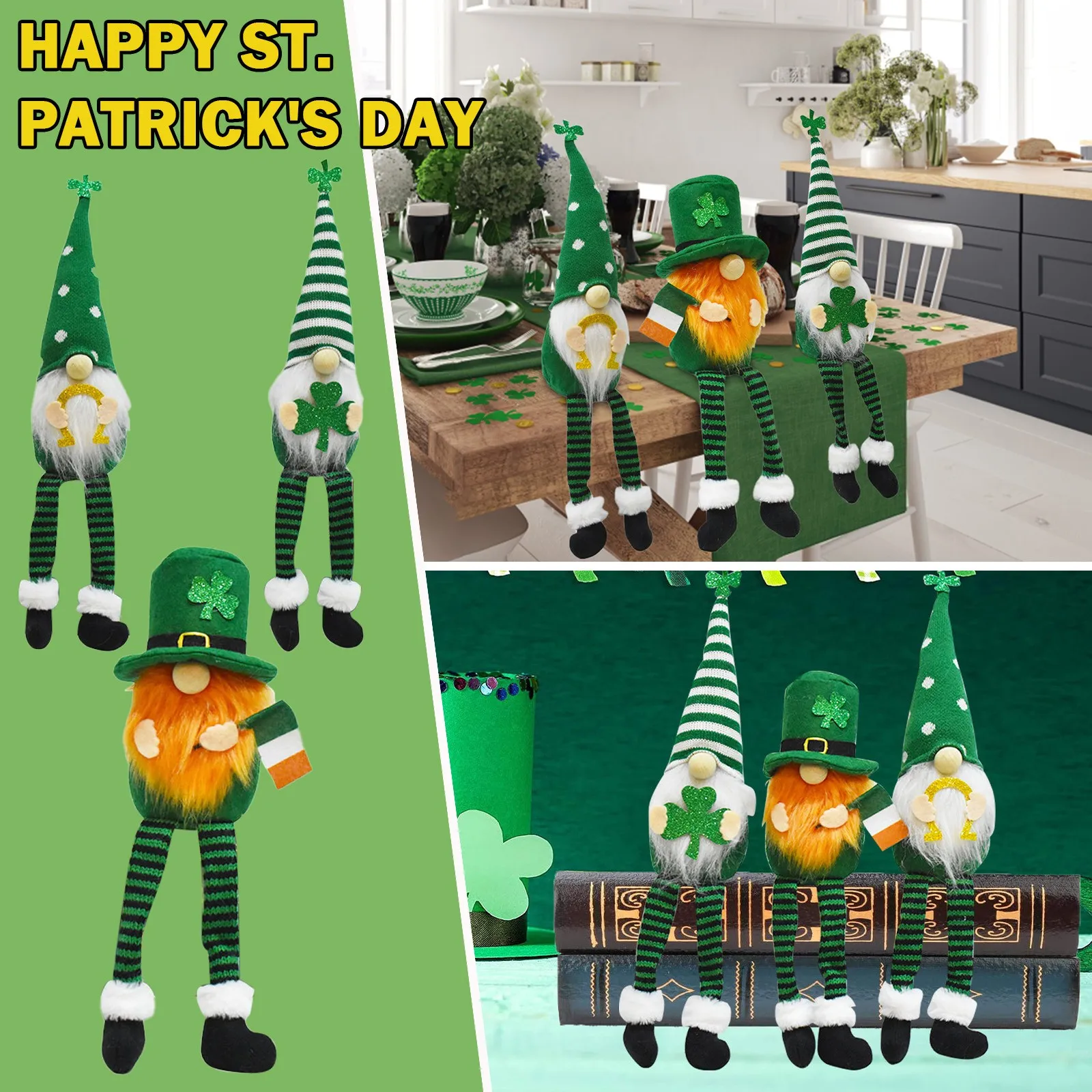 

Зеленая кукла без лица, орнамент на День святого Валентина, украшение и подвеска