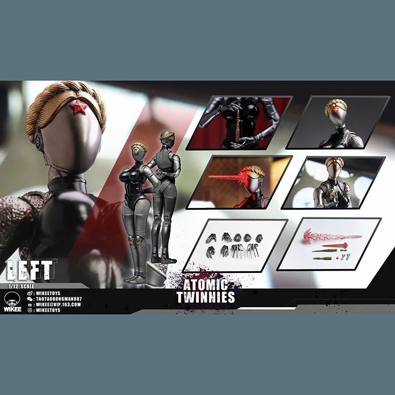 Фото В наличии Wikeetoys Atomic Heart - шарнирная механическая фигурка Twin Ballerina 1/12 №4
