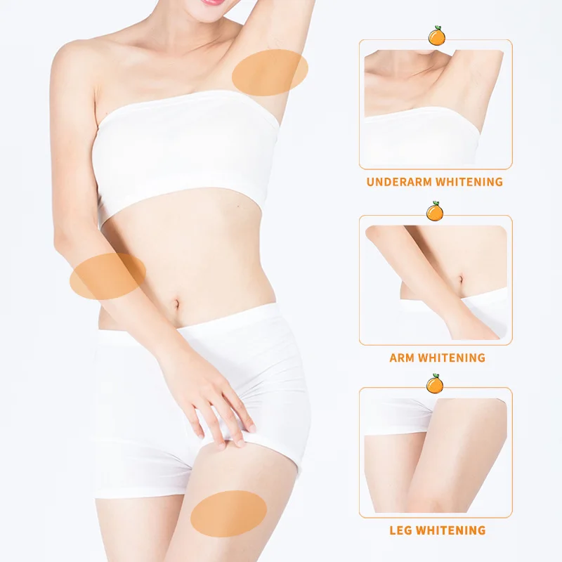 Отбеливающий крем для тела подмышек ног колена локтей Осветление кожи