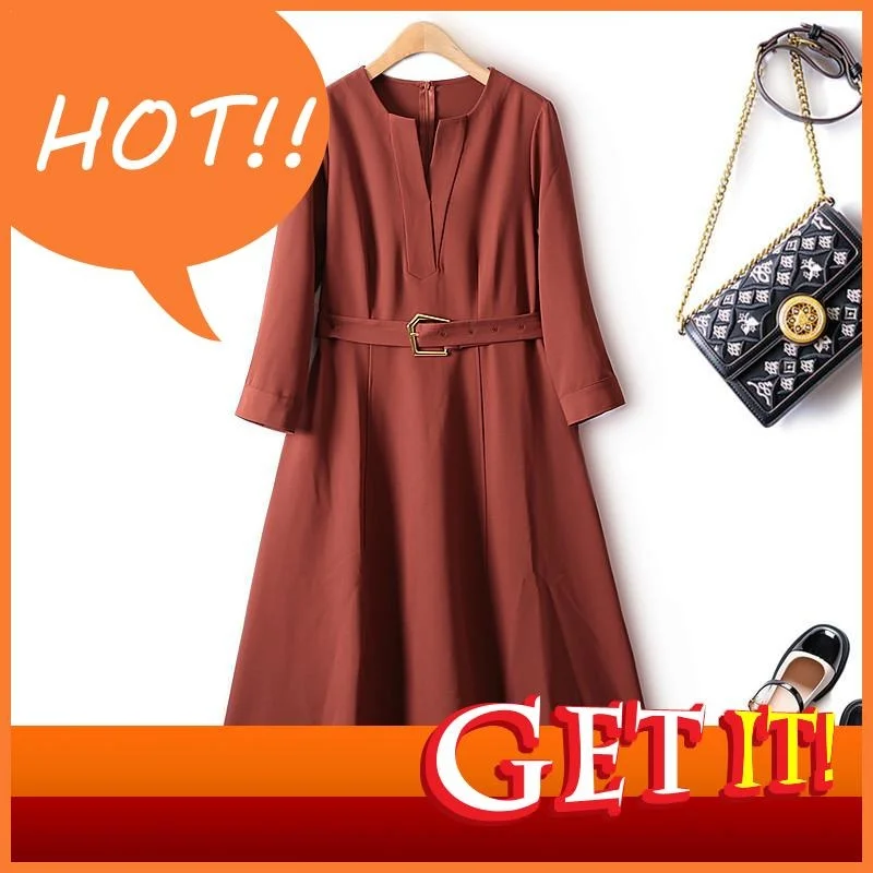 

Женское легкое платье с V-образным вырезом, рукавом до запястья