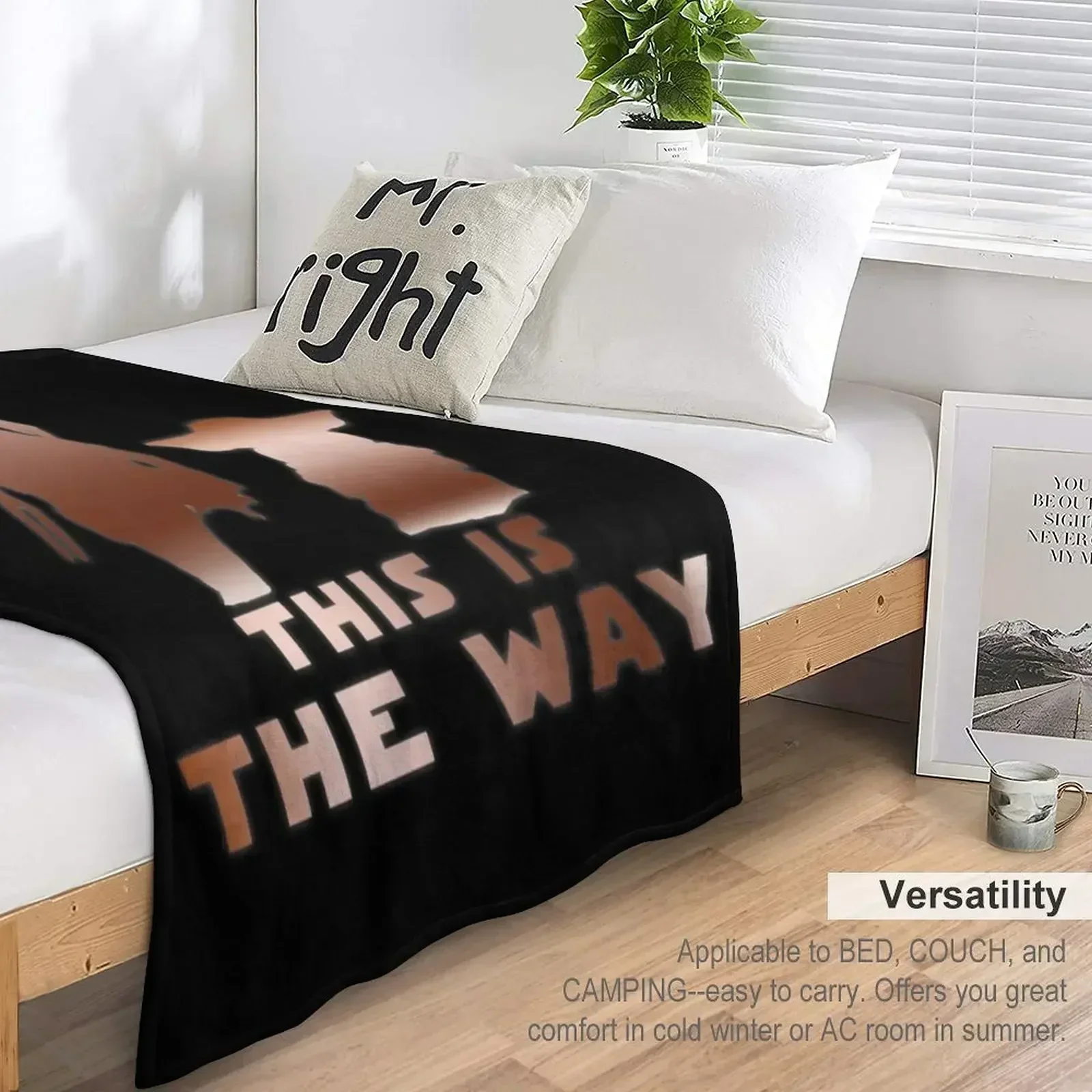 Мандо (вариант) This is The Way Плед Зимние кровати Тяжелые дорожные одеяла