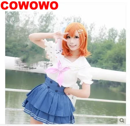 COWOWO Lovelive Косака Хонока матросские Костюмы косплей костюм игры искусственная