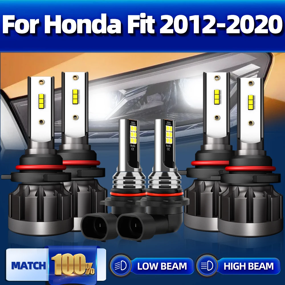 

H4 Canbus LED Car Headlight Bulb 12000LM High Low Beam Fog Lamp Kit For Honda Fit 2012 2013 2014 2015 2016 2017 2018 2019 2020