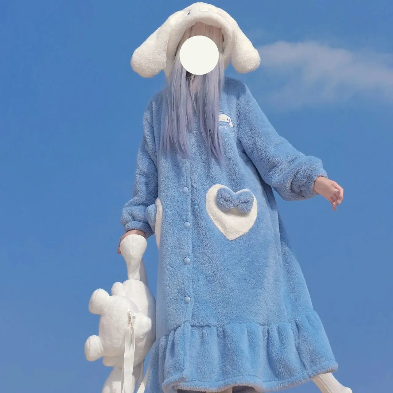 Зимний женский халат для сна мягкая Пижама девушек Женская длинная ночная