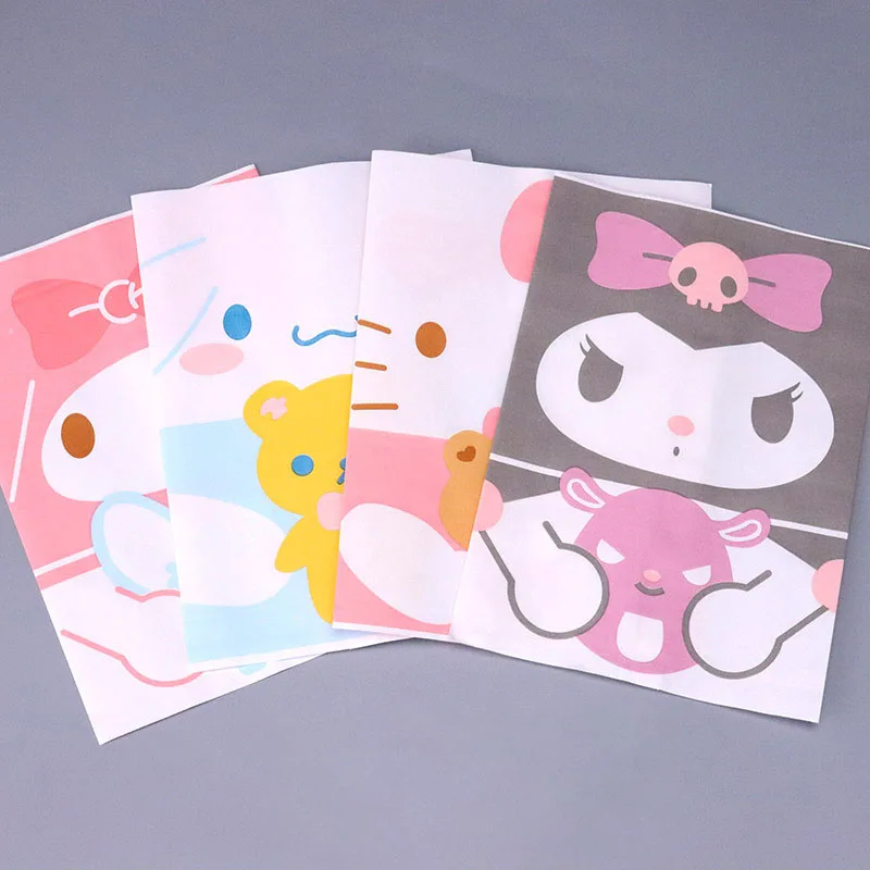 

10Pcs Kawaii Gift Bag Cartoon Sanrioed Kuromi Cinnamoroll Creative Exquisite Snack Candy Sealing Sub Packaging Bag