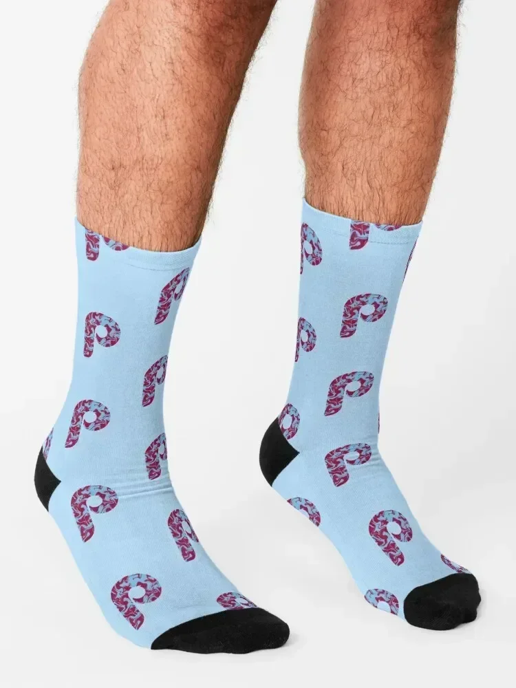 Ретро Phillies Socks напольные носки в стиле хип-хоп Мужские женские