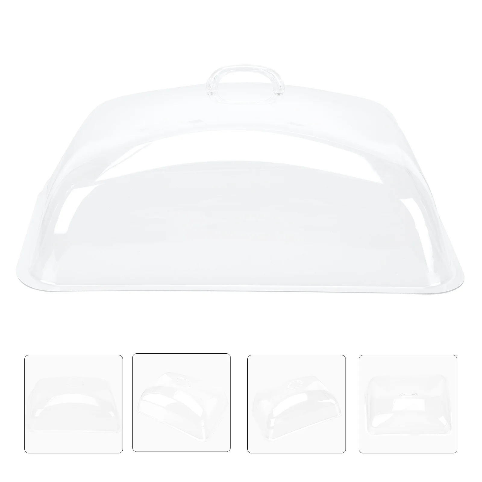 

Cake Dome Cover Rectangular Cover Clear Bowl Dish Cover Dessert Display Cover Terrarium Cover for Bakery Appetizer