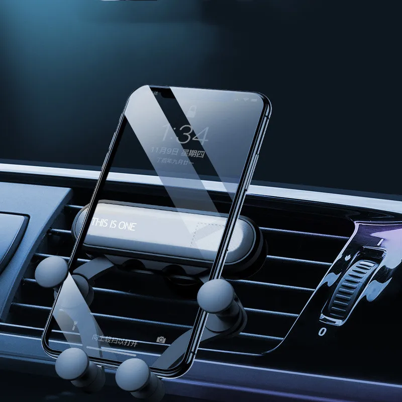 

Gravity Car Phone Holder Universal Air Vent Mount Support GPS Stand For iPhone 12 11 6 8 7 Xiaomi Redmi Samsung Huawei LG