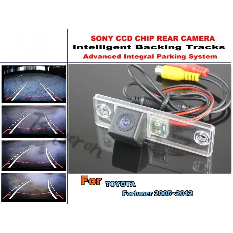 

Smart Backing Tracks For TOYOTA Fortuner SW4 2005~2012 / Reversing Park Camera HD /Car Dynamic Tragectory Rear View Camera