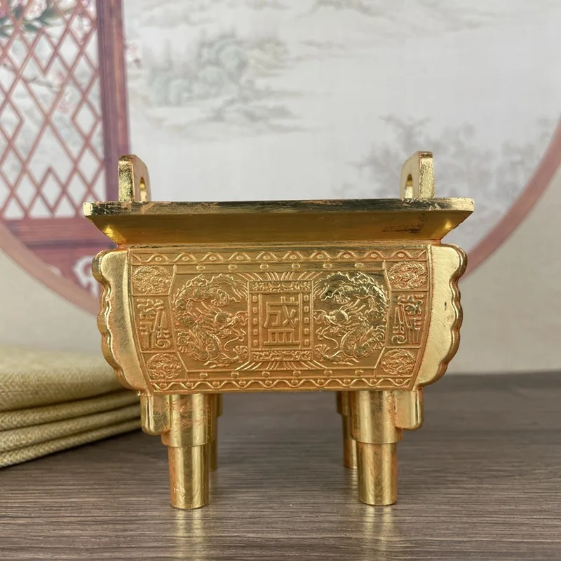 Домашняя курильница Shengding для помещений благовоний декоративная медная