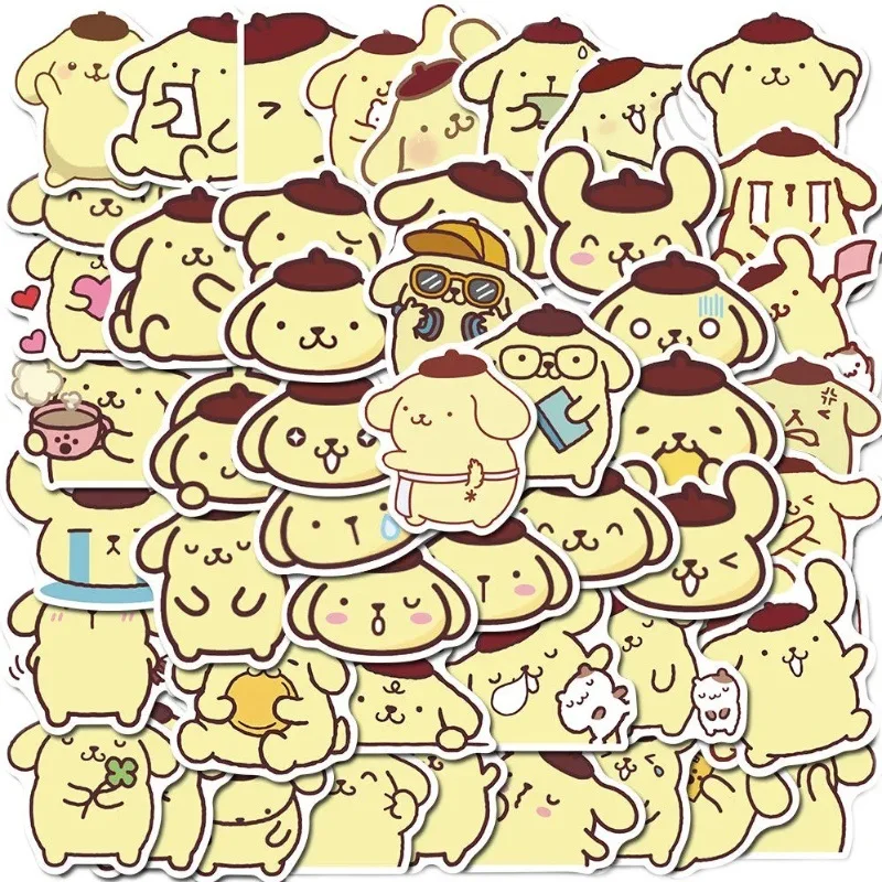 New 50 Pieces Kawaii Kuromi Stickers Cute Hello Kitty for Laptop Case Girls Sanrio My Melody Anime Kids Toys |
