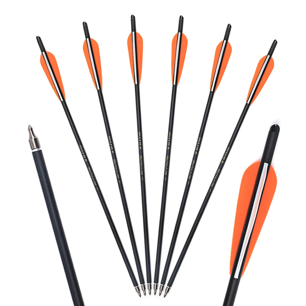 Carbon Arrow 16/20 Inches Spine400 Crossbow Bolt Archery For Hunting Shooting