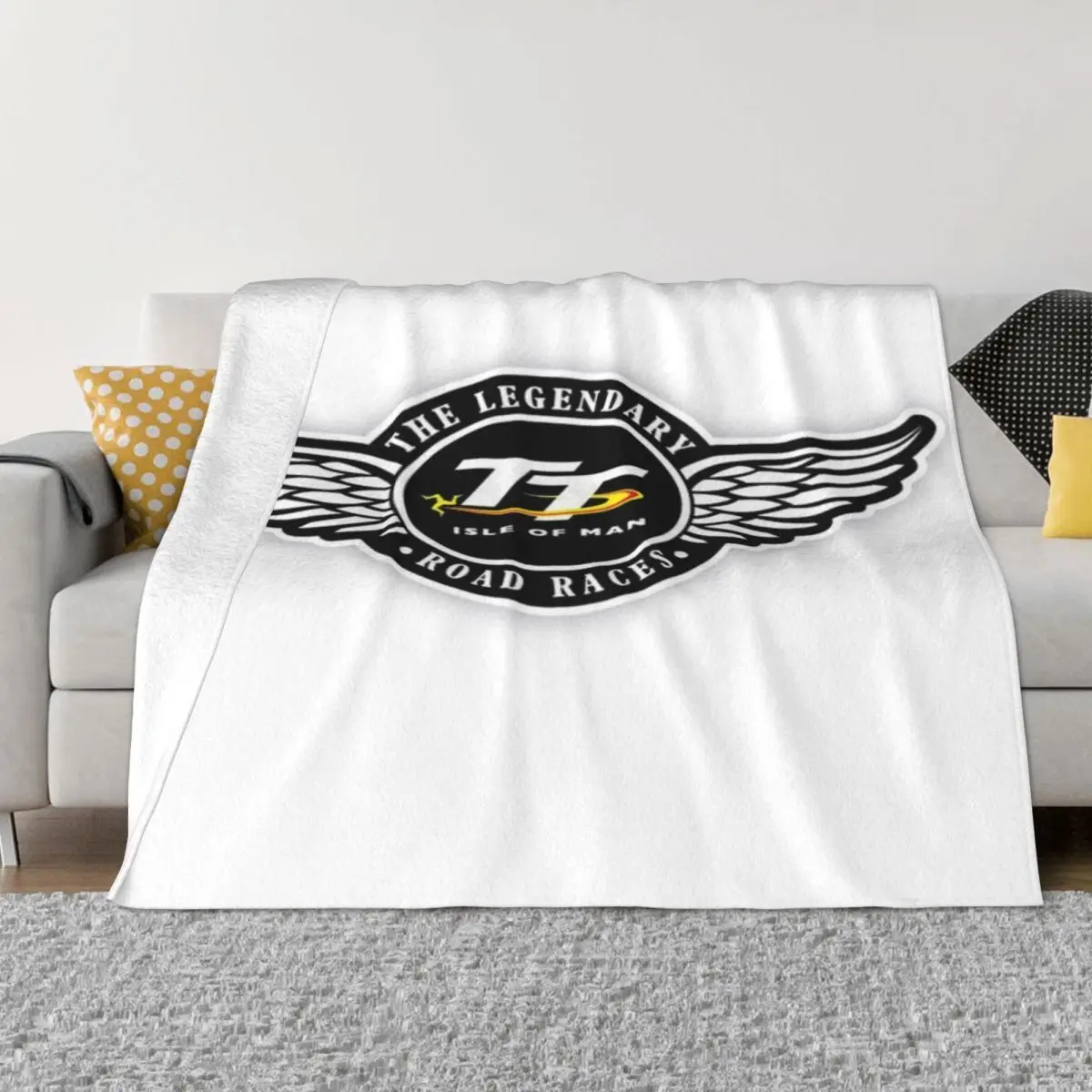 Одеяло и пледы с изображением острова Мэн 1152