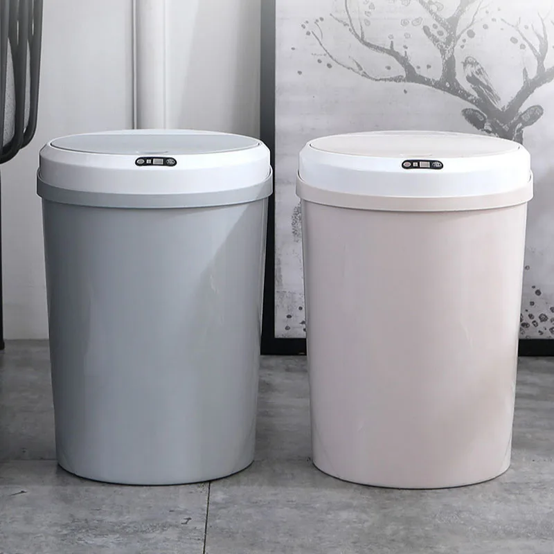 

12L Smart Trash Can Home Intelligent Waste Bin Induction Garbage Bucket Automatic Trash Bin For Kitchen Bathroom