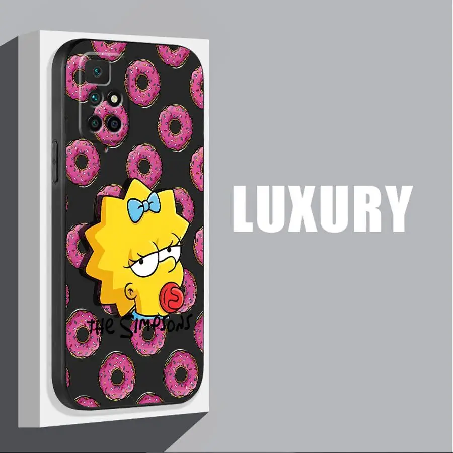 Чехол для телефона Disney The Simpson Redmi Note 11 Pro 9 8 7 10S 12S 9S 11S 10 12 9T 8T 13 Мягкий ТПУ