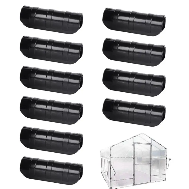 

10PCS Greenhouse Frame Pipe Tube Greenhouse Clips Frame Pipe Tube Garden Buildings Pipe Clip Snap Net Fixed Clamps Connectors