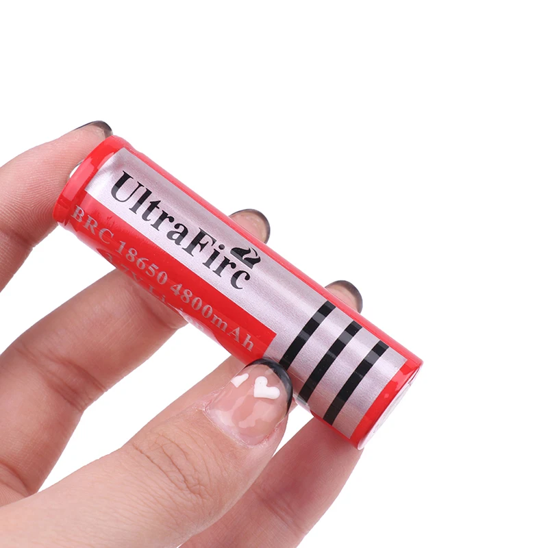 

1PC Brand New And Highquality 18650 Li-lon Battery Lithium Battery Durable Premium 6800mAh Red Rechargeable
