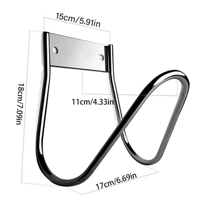 Маленький настенный держатель для шланга и трубы