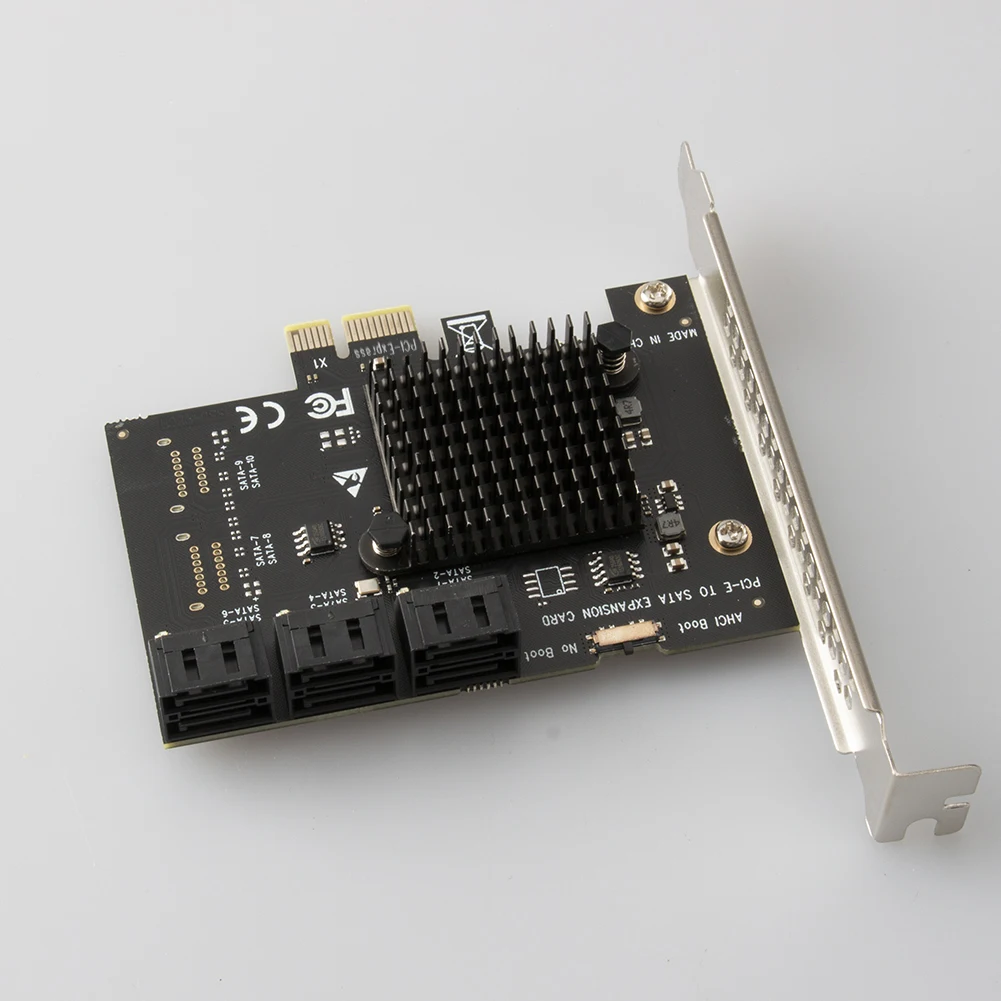 Карта расширения PCI Express 1X на SATA3.0 с 6 портами, адаптер PCI-E X1X4X8X16, конвертер-удлинитель для компьютера, 6 Гбитс (art.: 3920db1deea93) - 3920db1deea93