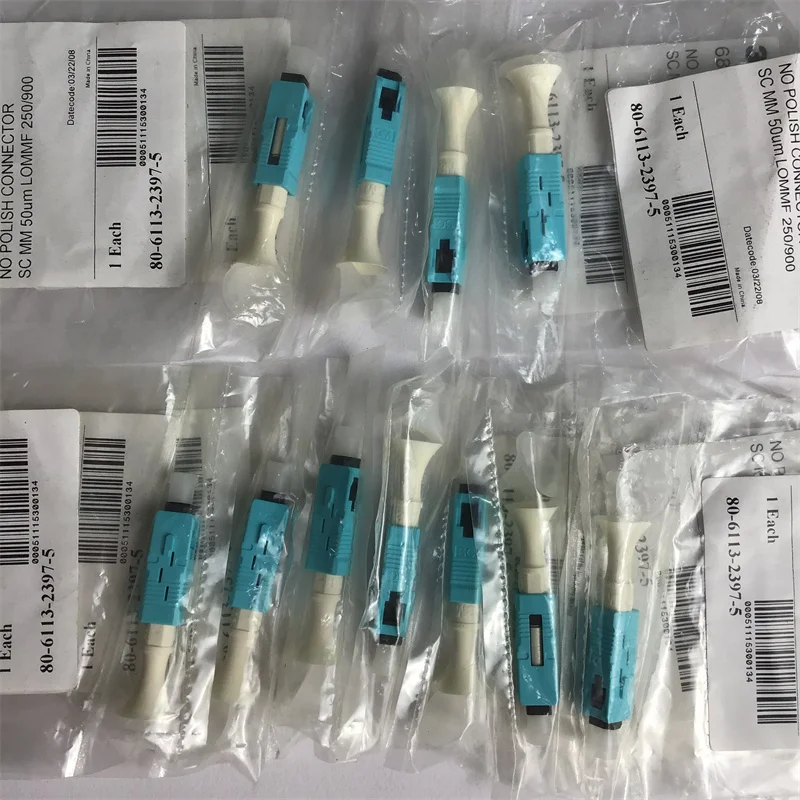 100PCS 3M 6800-50/LOMMF No Polish Fiber Optic Fast Connector SC MM 50μm LOMMF 250/900 quick connector