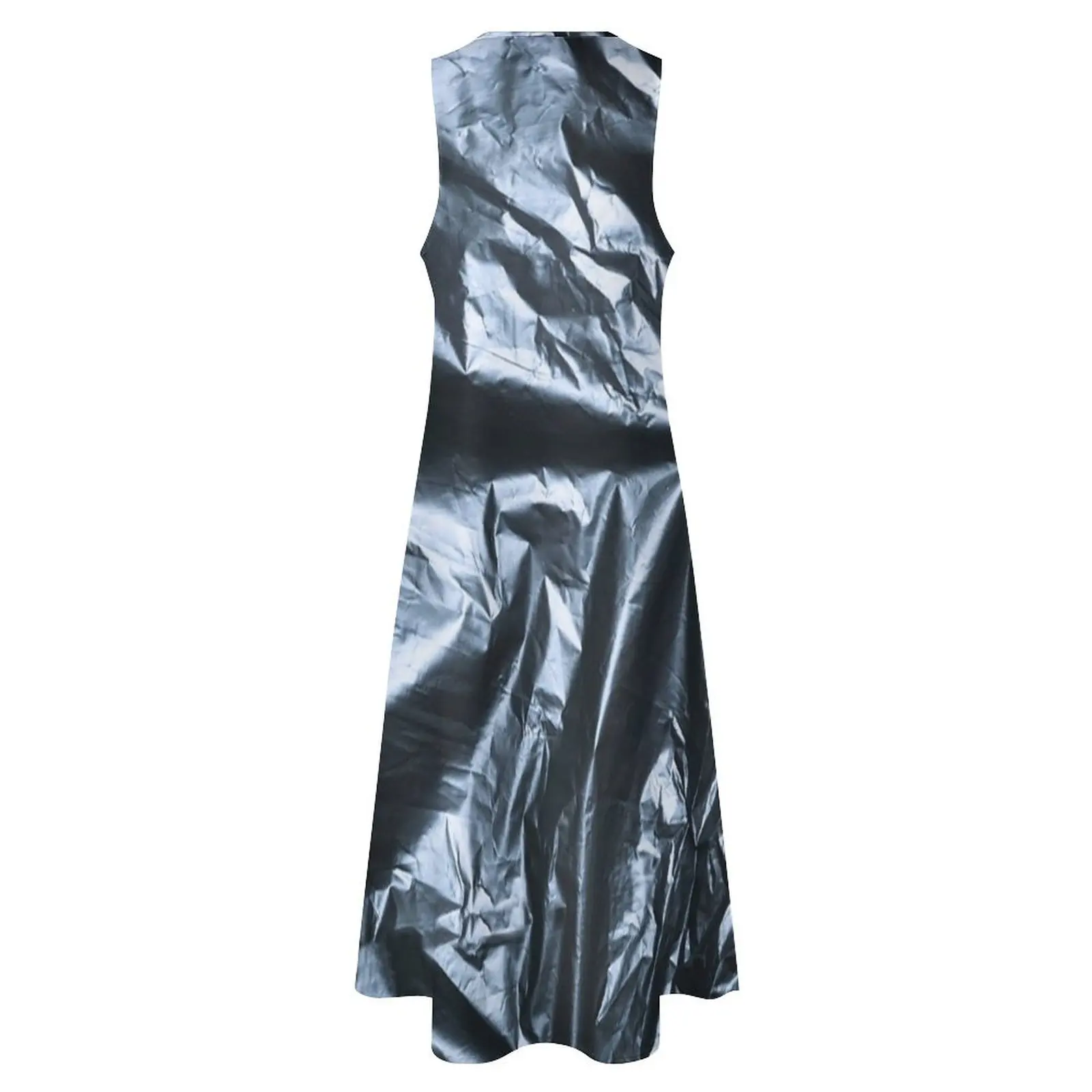Пластиковый мешок для мусора текстурированное длинное платье платья летнее