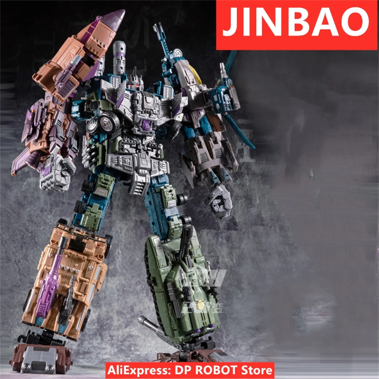 

[В наличии] трансформер JINBAO Bruticus onslaul Blast Off Swindle Vortex 5 в 1 экшн-фигурка Робот Игрушки