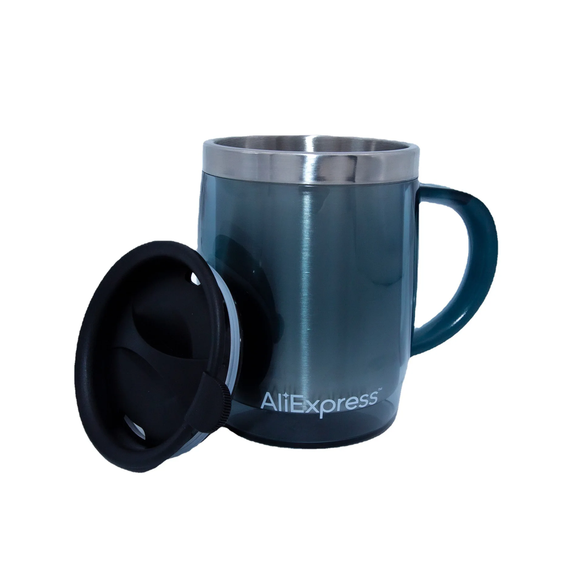 Кружка кофейная молочная чашка двухслойная антиударная водная напольная из