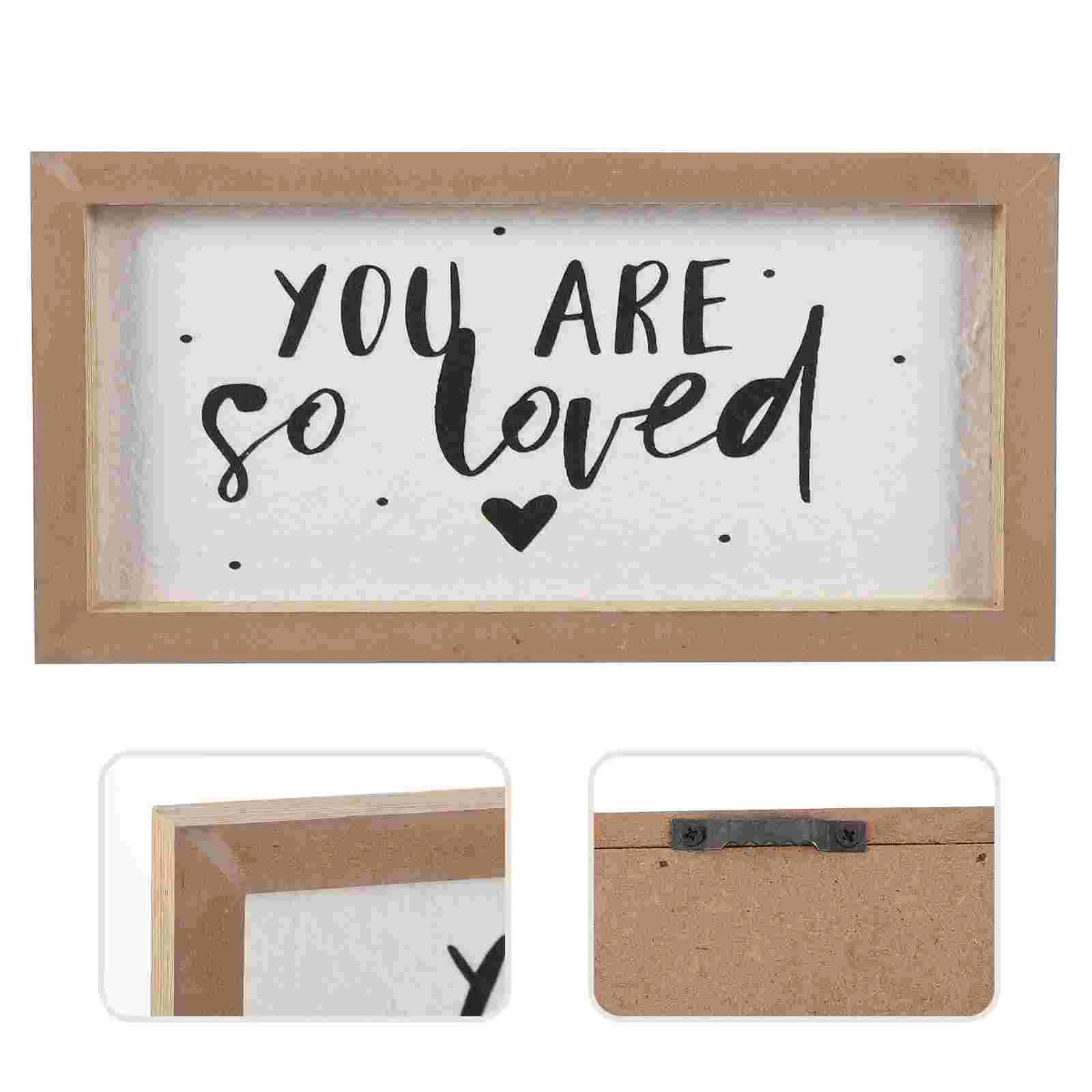 

Decorative Wooden Wall Sign Farmhouse Wall Plaque Warmful Hanging Wall Pendant