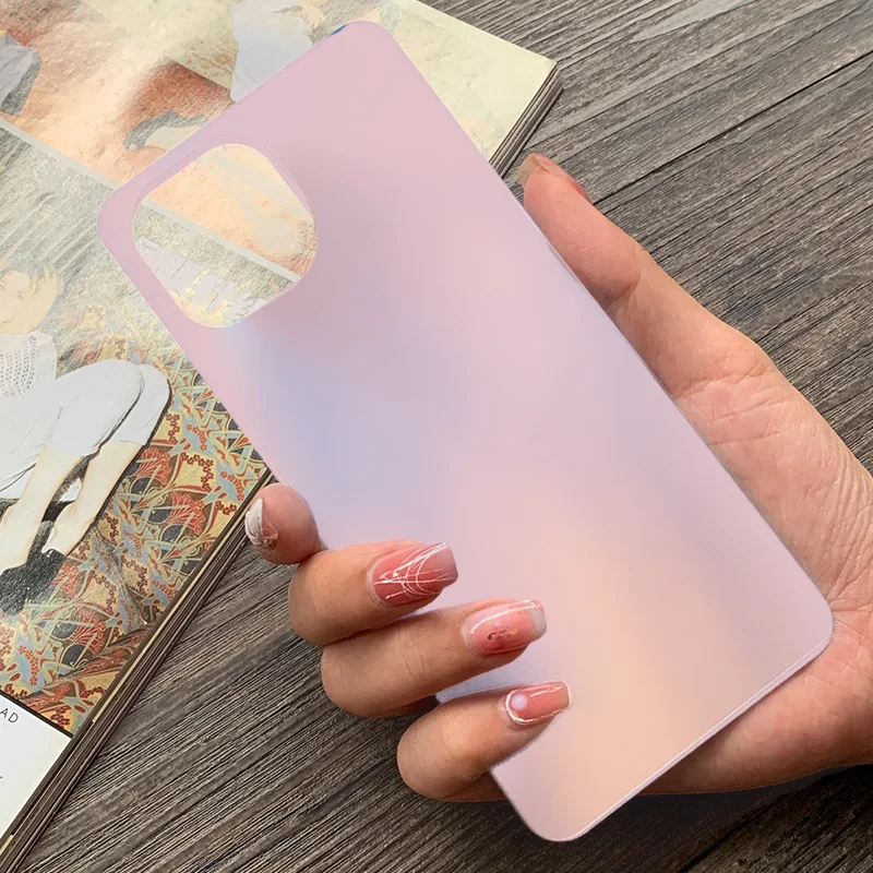 Задняя крышка для Xiaomi Mi 11 Lite задняя аккумулятора замена стеклянной панели +