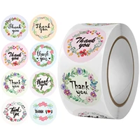 thank you label holiday wedding flower decoration sticker happy face handmade sealing stickers cute stickers thank you stickers