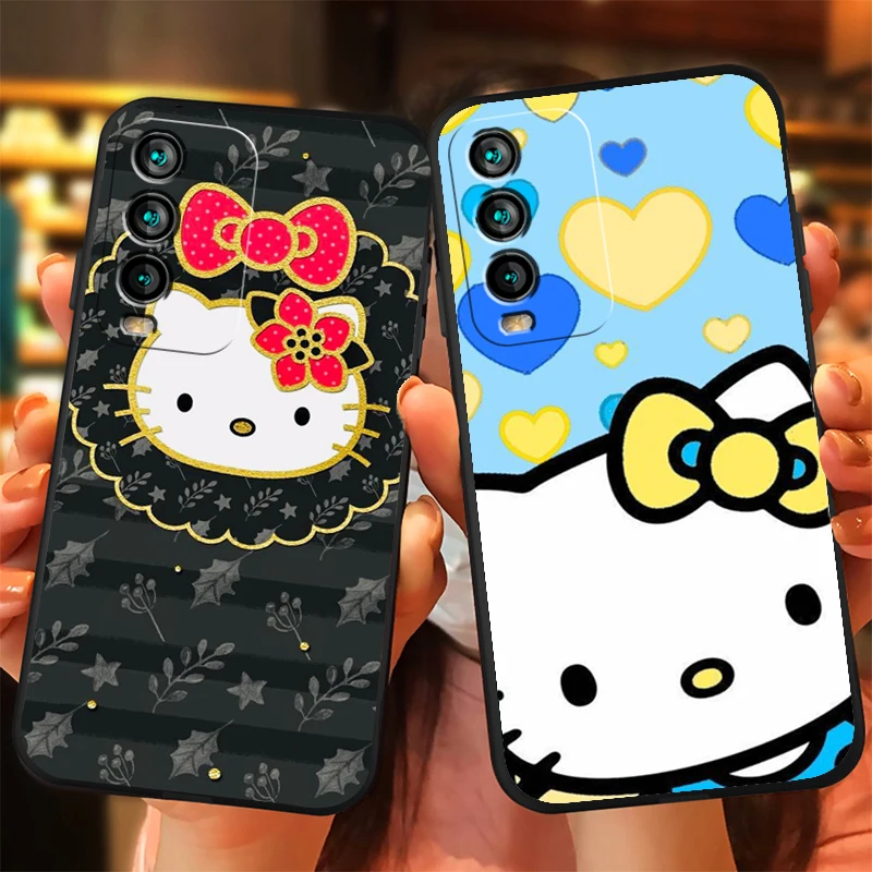 

Christmas Hello Kitty Phone Cases For Xiaomi Redmi Note 9 Pro 9A 9T 8A 8 2021 7 8 Pro Note 8 9 9T Coque Carcasa Soft TPU Funda