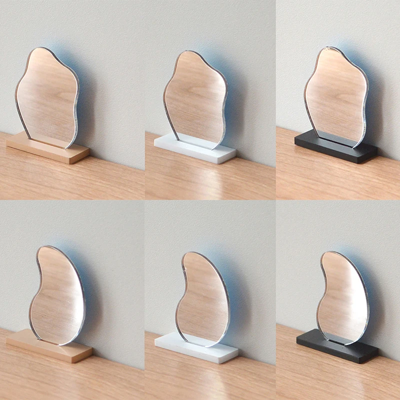 

1:12 миниатюрное настольное зеркало для кукольного домика для 1/6 BJD мини-туалетное зеркало для макияжа аксессуары для кукольного домика для декора комнаты игрушка