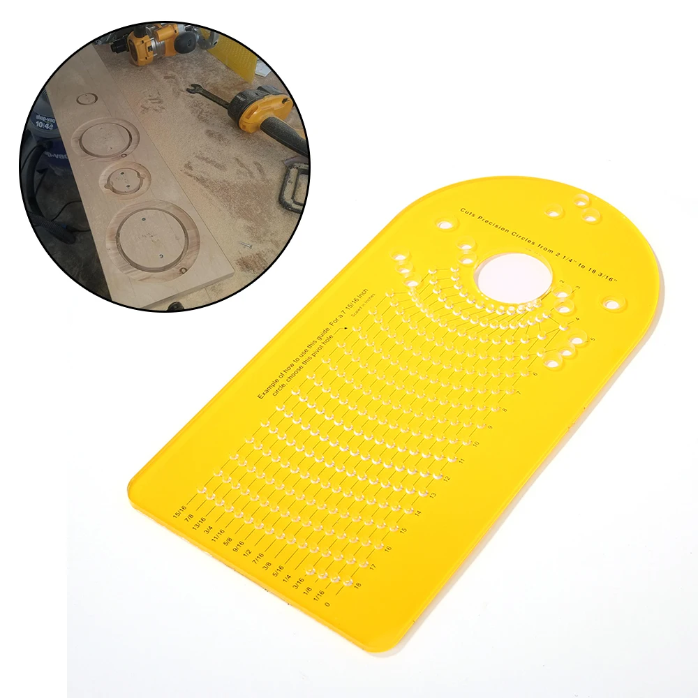 

Trimmer Jig Wood Router Circle Guide For Plunge Router Woodworking Milling Circle Groove Circle Cutting Jig