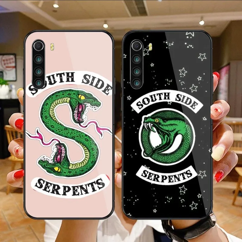 

Чехол Serpents Souths для телефона Xiaomi 13, 12, 11T, 10, 9, Redmi Note 11, 10, 10S Pro, Redmi 9, 9A, 8, черный стеклянный чехол для телефона из поликарбоната