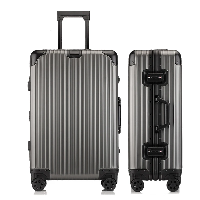 

Aluminum-magnesium Alloy Rolling Luggage Spinner 22 26 28 Inch High Capacity Suitcase Wheels 20 24 Inches Cabin Trolley Suitcase