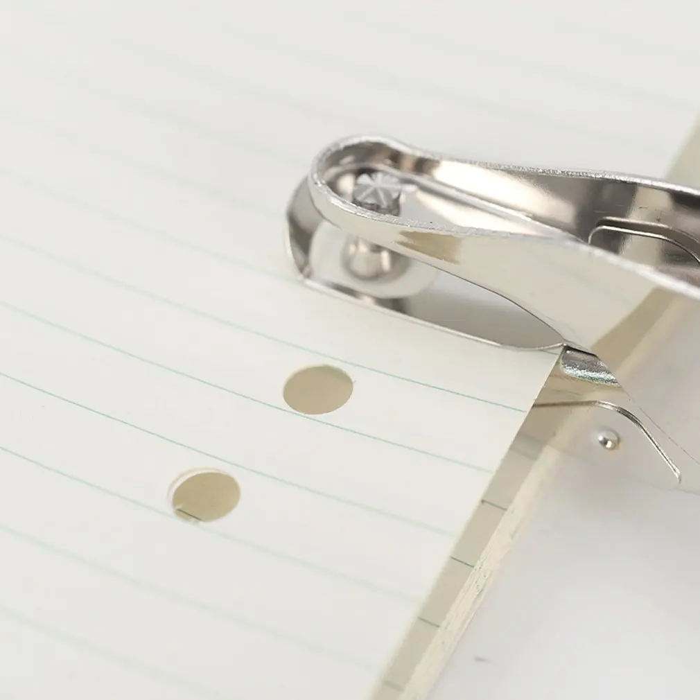 Дырокол с одним отверстием хромированный металлический Перфоратор несколькими