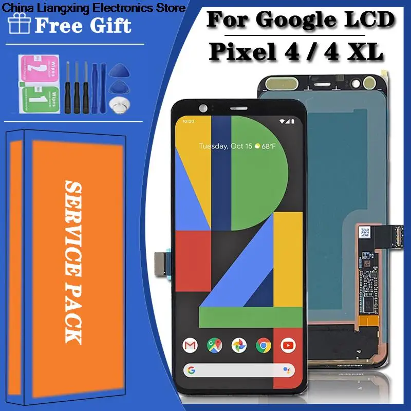 Оригинальный цифровой ЖК-дисплей для Google Pixel 4, G020M, XL, 4XL, G020P