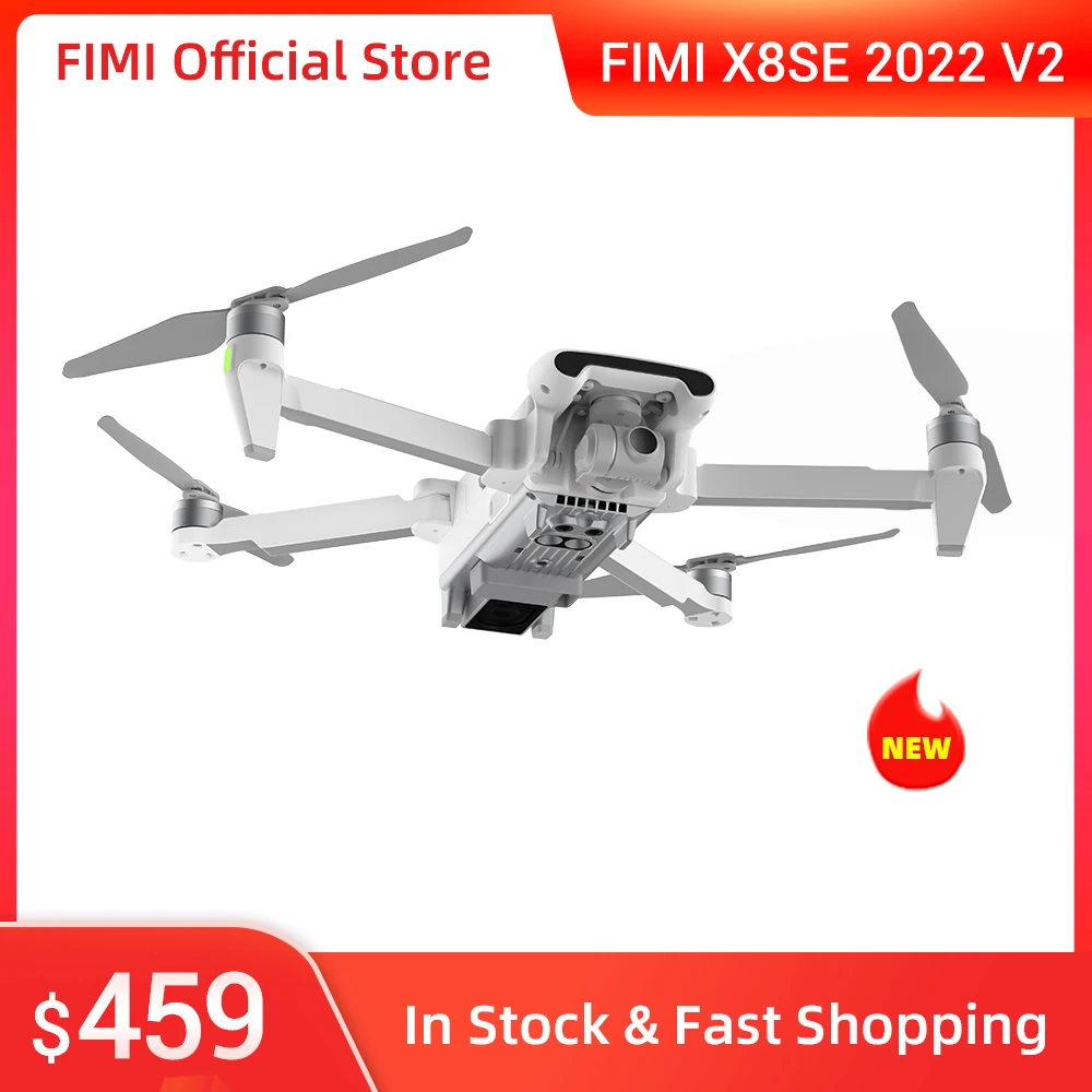 Kup FIMI X8SE 2022 V2 Kamera Drona 10KM 4K Profesjonalny Quadkopter Z Aparatem Helikopter RC FPV 3-osiowy Gimbal 4K Kamera/aparat GPS RC Drone