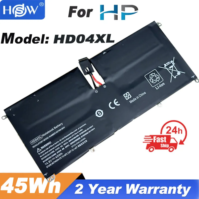 Оригинальный запасной аккумулятор для ноутбука HD04XL для HP Envy Spectre XT HSTNN-IB3V 13-2120tu TPN-C104 13-2095ca 685989-001 45Wh