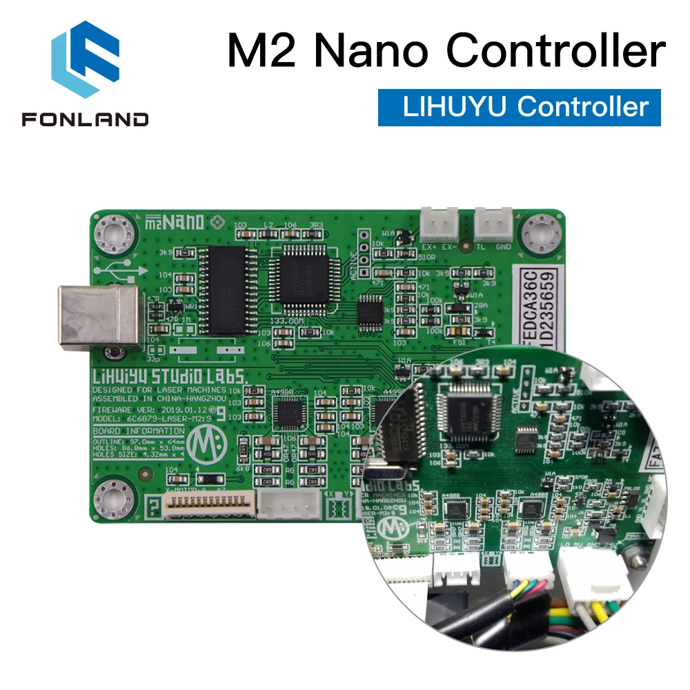 Лазерное управление FONLAND LIHUIYU M2 Nano материнская плата + панель управления ключ B