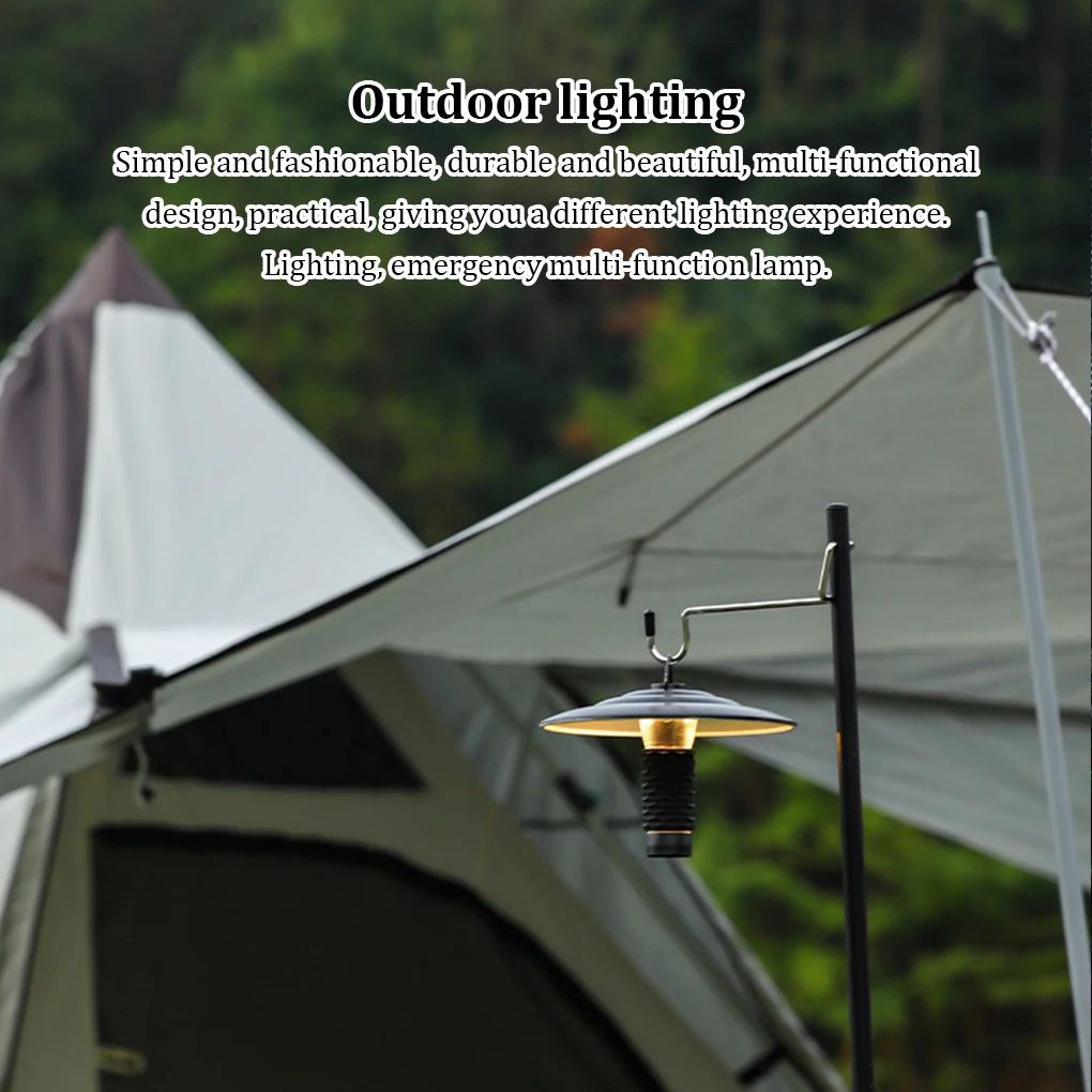 

Led Flashlight Tent Camping Light Lamp USB Lantern 3 Lighting Modes Outdoors