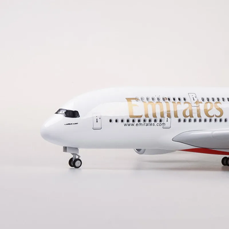 45 см масштаб 1/160 литая под давлением модель A380 Emirates Airways полимерный самолет со