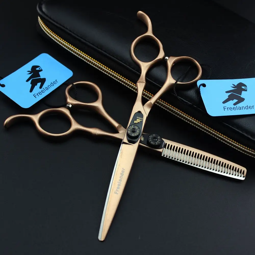 

Hairdressing Scissors Professional Hair Scissors 6.0 440c Barber Shears Hair Cutting Thinning High Quality Tijeras Scissors Set